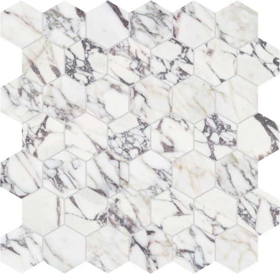 Viola Roccia 2 Hexagon Mosaic | Alita Tile