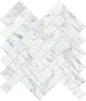 Virtue Bianco 1.25x4 Herringbone Mosaic | Alita Tile