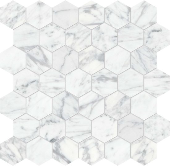 Virtue Bianco 2 Hexagon Mosaic | Alita Tile