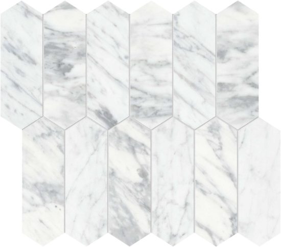 Virtue Bianco 2x6 Picket Mosaic | Alita Tile
