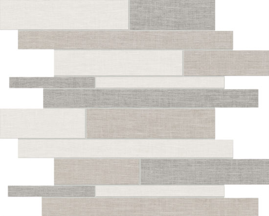 Fabrika Random Strip Mosaic Light Matte | Alita Tile