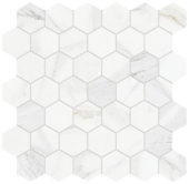 Royal Stoneworks 2" Crown Calacatta Hex | Alita Tile
