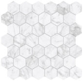 Royal Stoneworks 2" Old World Bianco Hex | Alita Tile