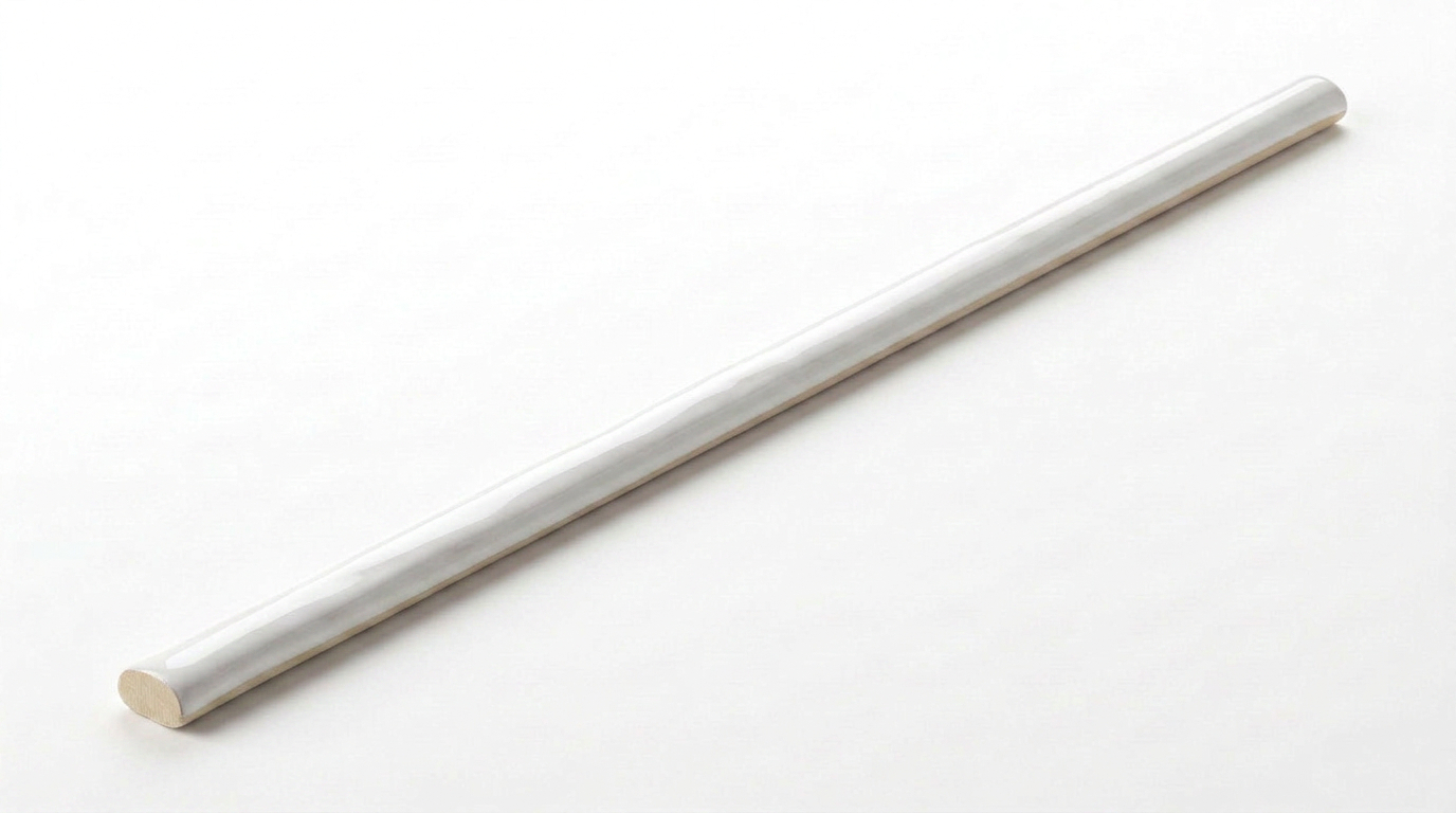 Aruba White Gloss .39x9 Trim | Alita Tile