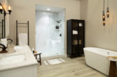Carrara Marble Gloss Shower Wall Kit 32x60x94 | Alita Tile