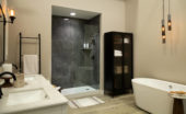 Cracked Slate Gloss Shower Wall Kit 30x60x94 | Alita Tile