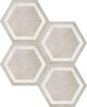 Form 7" Hexagon Frame Sand | Alita Tile