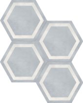 Form 7" Hexagon Frame Tide | Alita Tile