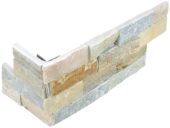 Ledger Stone 6x18 Beach Walk Assembled Corner | Alita Tile