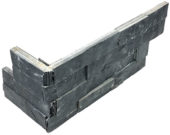 Ledger Stone 6x18 Carbon Assembled Corner | Alita Tile