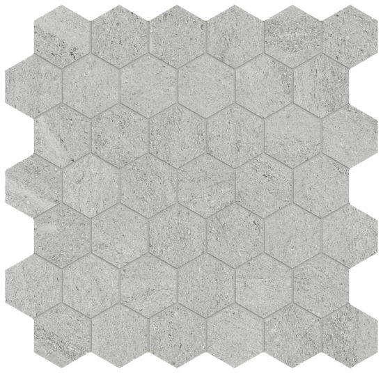 Lithoform 2" Hex Veincut Twilight | Alita Tile