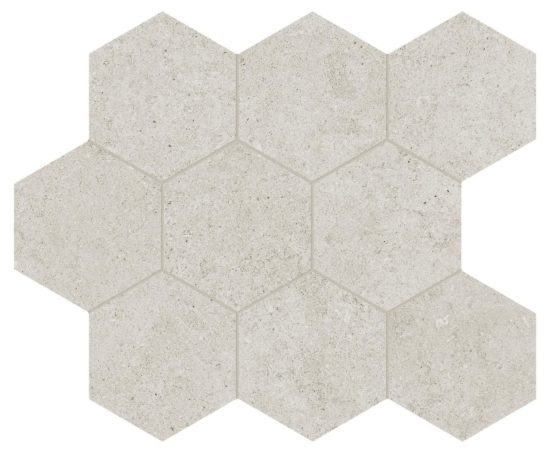Lithoform 4" Hex Crosscut Coast | Alita Tile