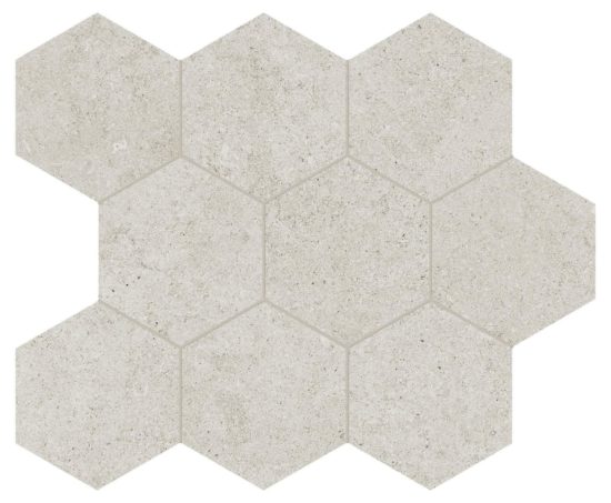Lithoform 4" Hex Crosscut Dunes | Alita Tile