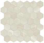Lustra 2" Hex Onyx Crema Honed | Alita Tile