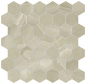 Lustra 2" Hex Onyx Hazel Honed | Alita Tile
