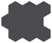 Monoforma 4" Hex Shilhouette Silk | Alita Tile