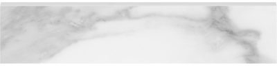 Plata 3×12 Statuario Brina Bullnose Polished