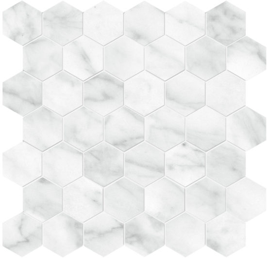Plata Carrara Abisso 2 Hexagon Matte | Alita Tile