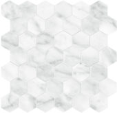 Plata Carrara Abisso 2 Hexagon Polished | Alita Tile