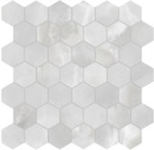 Plata Onyx Crystallo 2 Hexagon Matte | Alita Tile
