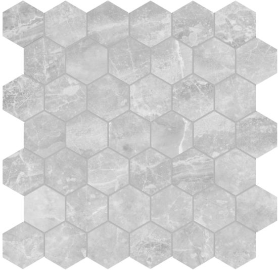 Plata Perla Grigia 2 Hexagon Polished | Alita Tile