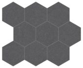 Serena 4" Hex Flint | Alita Tile