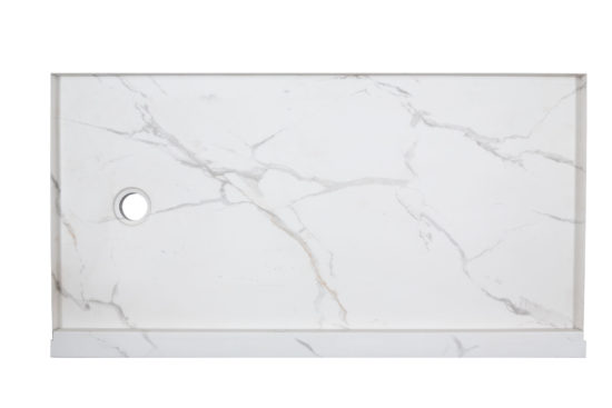 Shower Pan 36x60 Bianco Marble | Alita Tile